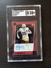 Eli Mitchell 2021 Clearly Donruss Rated Rookie Autograph Red /49 SGC 10 RC #97