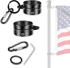 Flag Pole Rotating Rings for 3/4~1 Inch Diameter Flag Pole, Aluminum Alloy Flag 