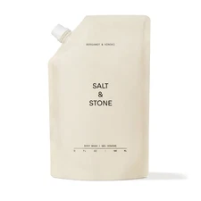 💙SALT & STONE Body Wash Refill Pouch - Bergamot and Hinoki - 32 oz ~New~💙