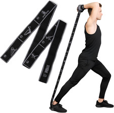 Elastic Yoga Stretch Strap 11 Loops Resistance Band for Flexibility