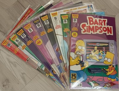 Bart Simpson Comics Nr. 84,86,88,89,90,91,93,100 mit Beilagen
