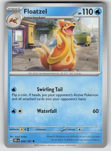 Floatzel 049/197 Obsidian Flames Uncommon