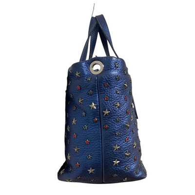 JIMMY CHOO 星柄ショルダーバッグ JIMMY CHOO Mini Sarah Color Star Stud 2-Way Shoulder Bag, Blue