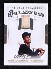 2017 Panini National Treasures Greatness Holo Gold 8/10 Roberto Clemente HOF g2u