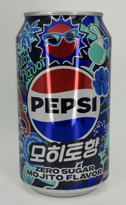 SEALED Pepsi Mojito Zero Sugar – Korean Import 355ml - K-Pop Snack