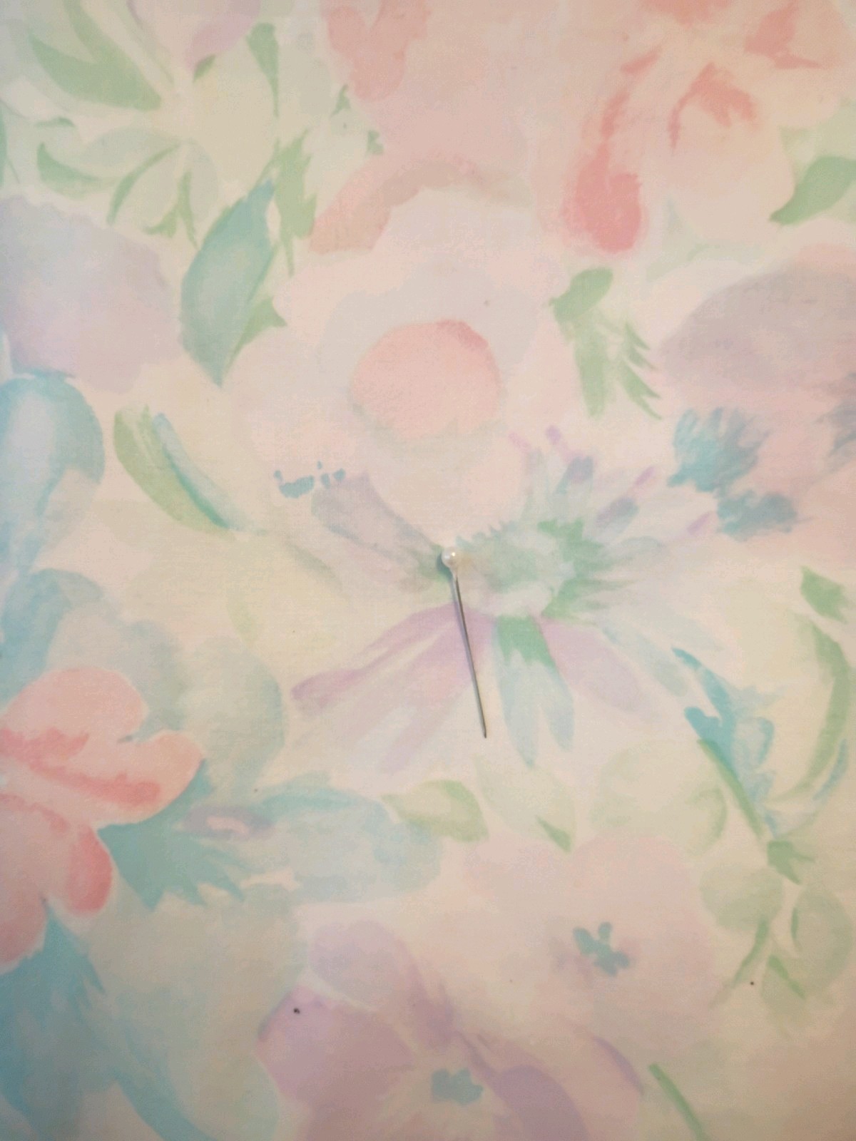 Light Floral Pastel Colored Fabric