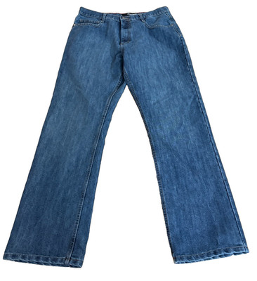Pierre Cardin Jeans Women s Blue Straight Leg Denim High Rise 5 Pocket