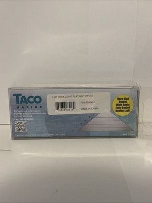 TACO 4-LED Deck Light - Flat Mount - White Housing