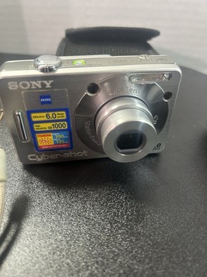 Sony Cyber-shot DSC-W50 6.0MP Digital Camera - Silver for sale