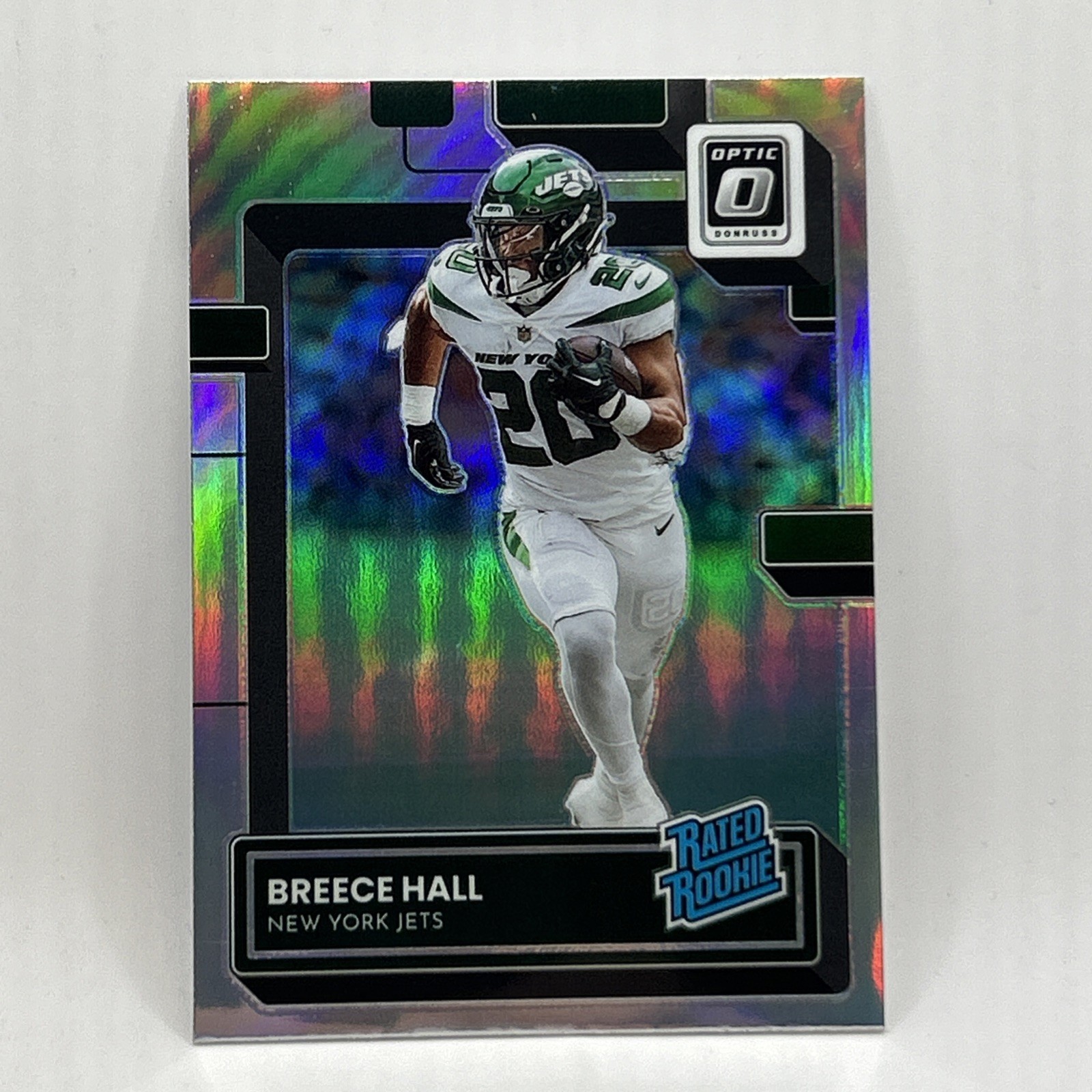 Breece Hall Rookie Silver Prizm 2022 Panini Donruss Optic Football #214