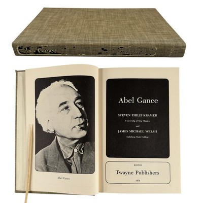 Abel Gance Steven Philip Kramer 1978 First Printing Film History Twayne
