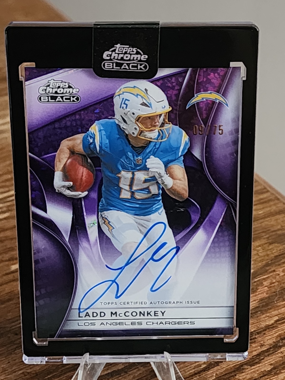 🔌IU 2025 TOPPS CHROME BLACK PURPLE Sparkle  LADD MCCONKEY /75