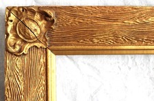 ANTIQUE FITS 8 X 10" VICTORIAN PICTURE FRAME WOOD ORNATE GOLD GILT ART NOUVEAU