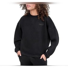 DKNY Sport Black Fleece Sweatshirt