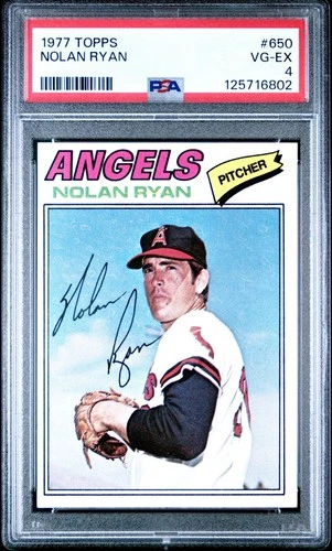 1977 Topps - Nolan Ryan #650  (HOF)  🔥🔥 PSA 4