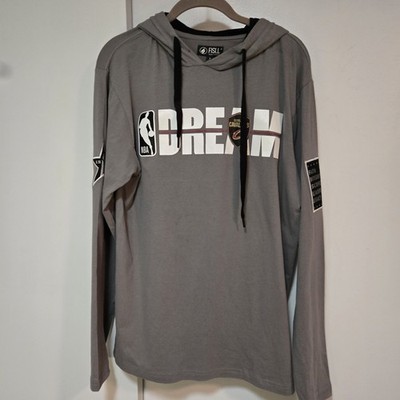 FISLL NBA Unisex Cleveland Cavaliers Size S Gray Dream Pullover Hoodie NEW