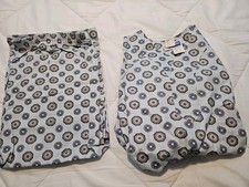Vintage Macrae Mens Pajamas Set Geometric Blue Medium NOS 1960s 1970s
