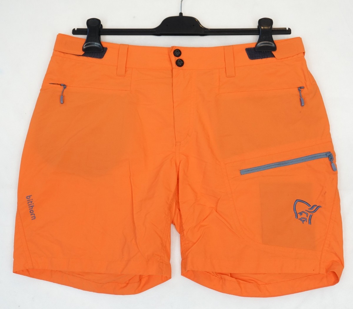 Norrona Bitihorn Lightweight Orange Hiking Shorts Women's Size L
