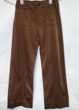 UMGEE STRETCHY WIDE LEG BROWN LYCRA PANTS SIZE L
