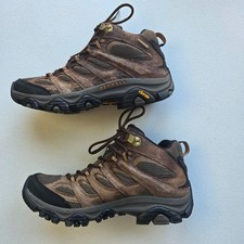 Merrell Moab 3 Mid Waterproof Hiking Boots Men's 8 Vibram Brown Trail