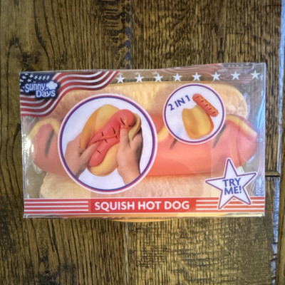 Sunny Days Squish Hot Dog Squeeze Toy