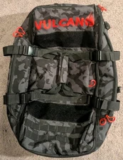 Vulcano Fire 1.5 Black Camo Red Paintball Backpack