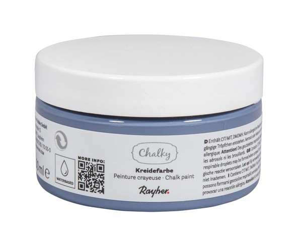 Kreidefarbe 100Ml Taubenblau Wasserbasis Rayher Shabby Chic Vintage Look-image