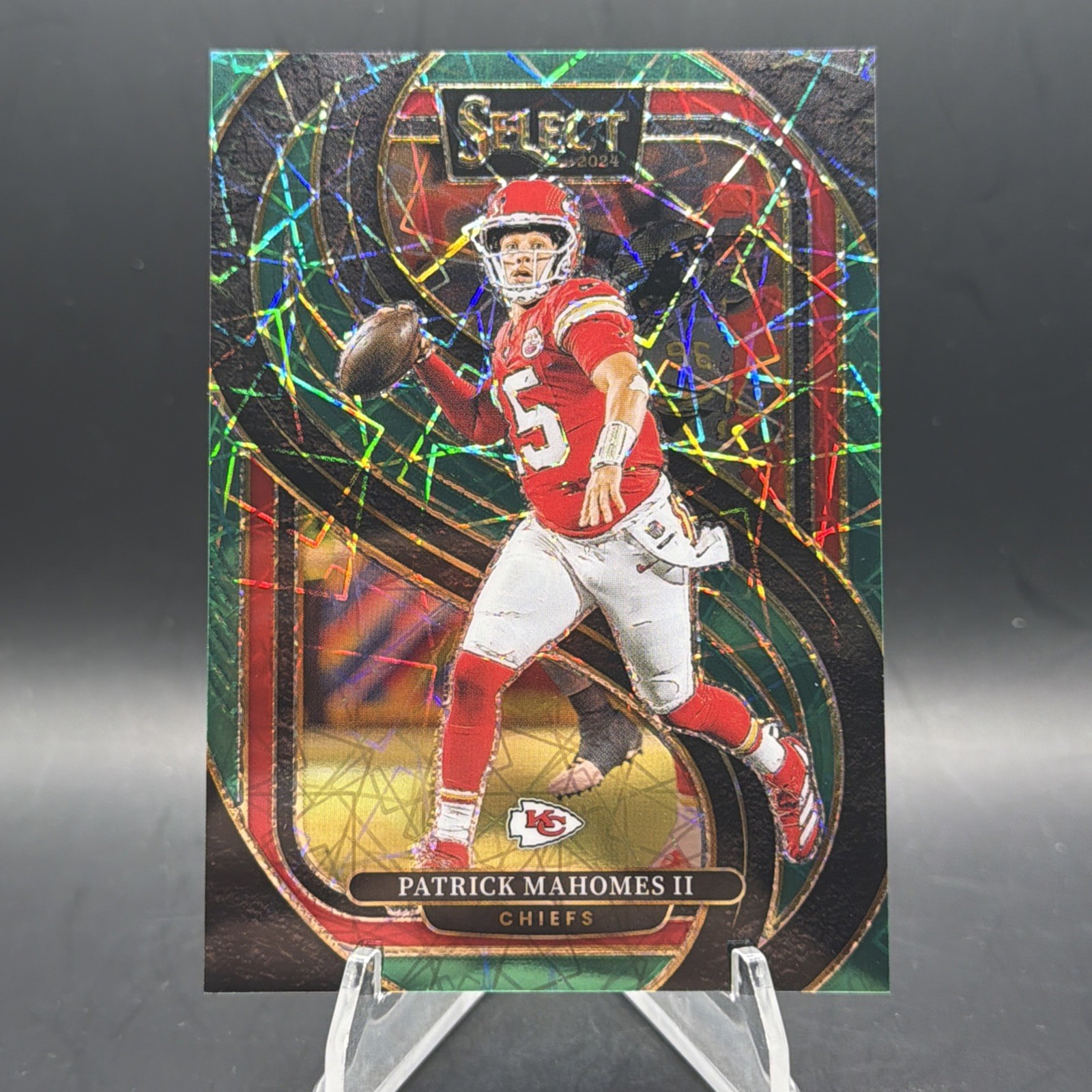 2024 Panini Select Premier Level Green Lazer /5 Patrick Mahomes II Chiefs SP JG8