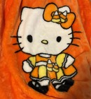 Hello Kitty Halloween Throw Blanket  60" x 70" Orange & Black — photo 3