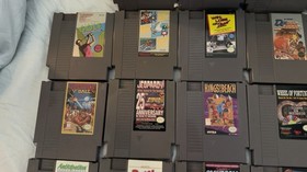 NES Games Lot Of 30 - Mario Duck Hunt Klash Ball Sports Etc View !!!