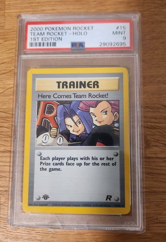 Here Comes Team Rocket! (1st Edition) graded PSA 9 for sale on eBay