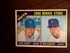 1966 TOPPS #534 METS ROOKIE STARS DAVE EILERS ROB GARDNER HI# BASEBALL CARD NM. rookie card picture