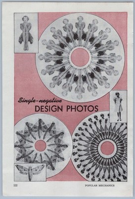 1946 Article - Photography Technique Single Negative Design Photos Art Modern