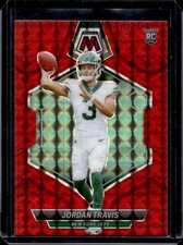 2024 Panini Mosaic Jordan Travis RC Red Prizm Rookie #395 Jets
