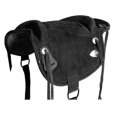 HILASON Western Baretek Bareback Pad Horsemanship Treeless Leather Black |