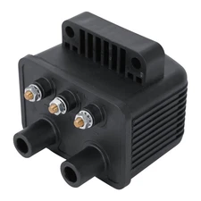 Single Fire 3 Ohm Ignition Coil Tail Rigid Fit For Harley Touring Replace 53-434