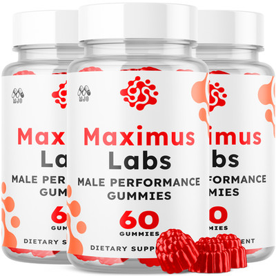 (3 Pack) Maximus Labs Gummys Male Health Support Formula MaximusLabs 180 Gummies