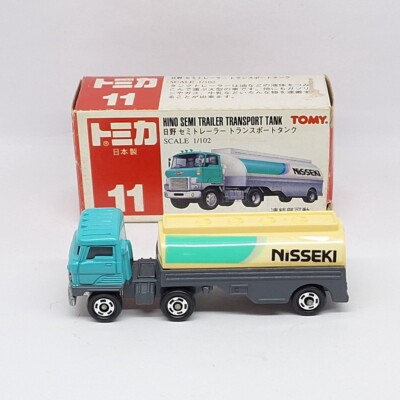 TOMICA 11 HINO SEMI TRAILER TRANSPORT TANK NISSEKI 1/102 TOMY New