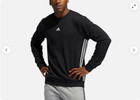 adidas Men's Fleece Crewneck(BLACK,SMALL) NWT