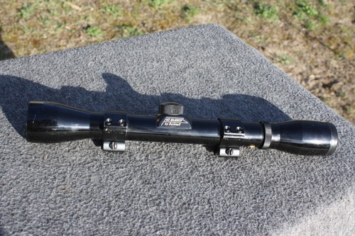 Vintage Bushnell 4X Banner Rifle Scope 4x32 Japan Waterproof Weaver 1'' Rings S6 - Picture 2 of 13