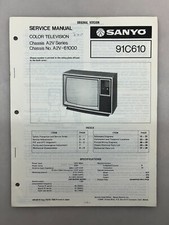 Sanyo 91C610 Original Service Manual Free Shipping