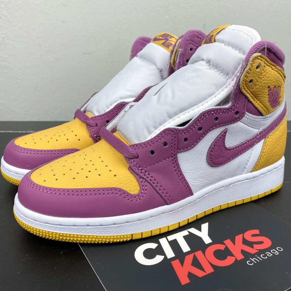 Новый Nike Air Jordan 1 ретро высоты GS Sz 4Y женщин Sz 5,5 Brotherhood 575441 706 - Изображение 2 из 4