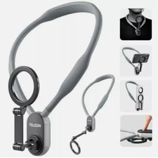 TELESIN Silicone Neck Mount Magnetic Selfie Stick Phone Neck Holder for iPhone