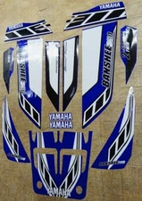 Yamaha banshee quad stickers graphics decal 13pc Special Edition Blue/White ATV