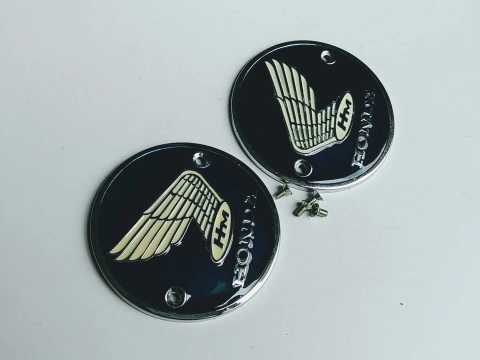 Emblema del tanque de gasolina azul Honda CL160 CA77 C71 CA95 CA160 CB72 CB77 CL77 CL72 Foto 2 de 4