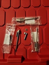  1 Door Saver, Heavy Duty Concealed Metal Hinge Pin Door Stop, Satin Nickel