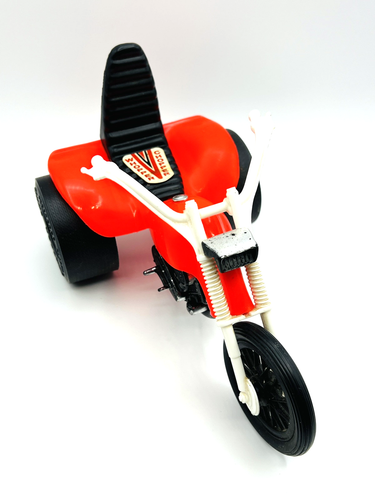 Vintage 1970s Processed Plastic Red Whopper Chopper Motorcycle Trike - Picture 2 of 22