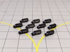 10x Black AIRPORT VIP/CREW MINIBUSES/VANS Vehicles Models 1:500 Scale Diorama