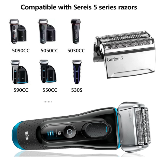 Series 5 Pulsonic Replacement Head Foil Cassette 52S for BRAUN Electric