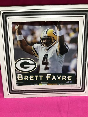 VINTAGE BRETT FAVRE PACKERS MIRRORED SIGN CARNIVAL PRIZE